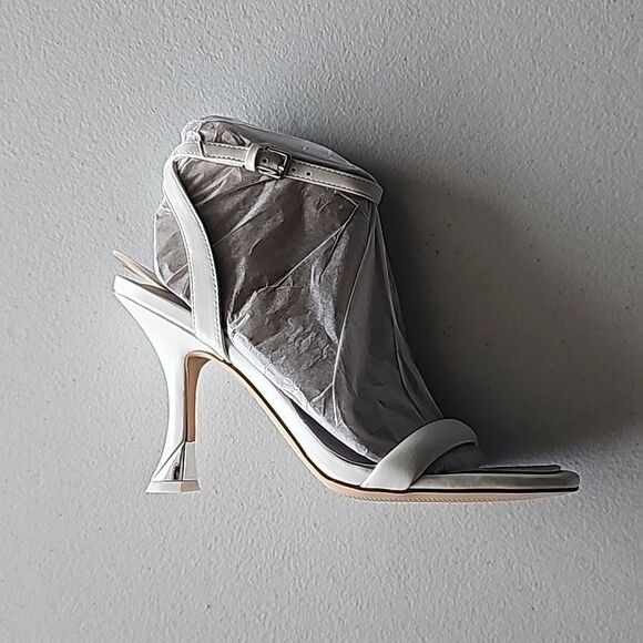 New White Nyra3 Heels by Nine West, Size 9 - Picture 1 of 6